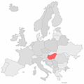 Carte Hongrie, Map Hungary, Ungarn