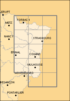 Carte Alsace 1:100000 - IGN