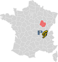 Cote d'Or - 21 - Carte de France