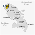 La Martinique (972) - Outre-Mer France - Map Martinique - Karte von Martinique