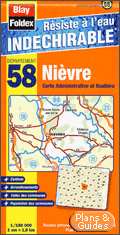 Carte routire Nivre