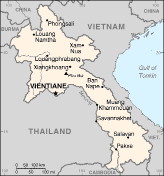 Laos - Map - Carte - Karten