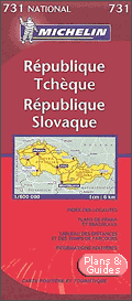 Carte Rpublique tchque - Rpublique slovaque - Road Map Czech Republic - Slovakia
