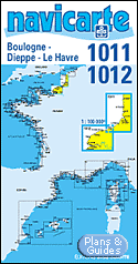Boulogne Dieppe Le Havre - Carte marine 