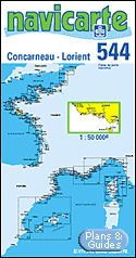 Concarneau - Lorient - Ile de Groix - Carte marine 