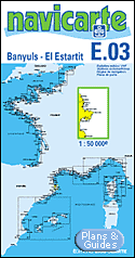Costa Brava - Banyuls - El Estartit - Carte marine 