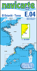 Costa Brava - El Estartit - Tossa - Carte marine 