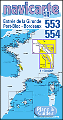 Entre Gironde Port Bloc Bordeaux - Carte marine 