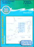 Carte marine : Des les Balares  Marseille