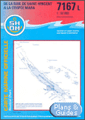 Carte marine : De la baie de St-Vincent  la coupe Mara