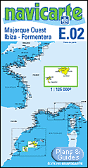 Majorque Ouest - Ibiza - Formentera - Carte marine 