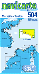 Marseille - Toulon - Les Calanques - Carte marine 