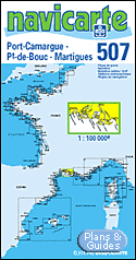 Port Camargue - Port de Bouc - Carte marine 