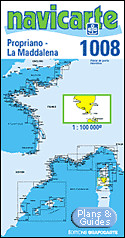 Propriano - Bonifacio - La Maddalena - Carte marine 