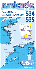 St Hlier- St Cast - Carte marine 