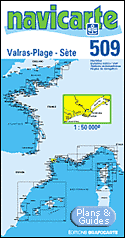 Valras - Ste - Etang de Thau - Carte marine 