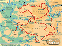 Carte randonne Aveyron