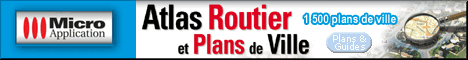 Atlas Routier et Plans de Ville de France - 1 500 plans de ville - Calcul d'itinraires prcis
